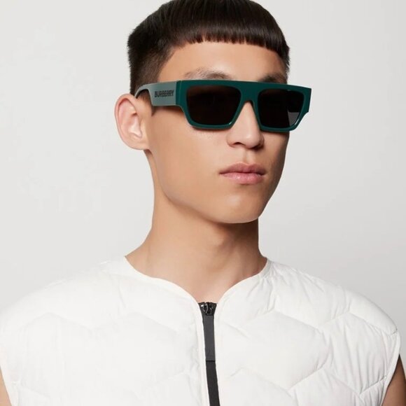 BRAND NEW Burberry BE4397U MICAH 407187 Green Grey Unisex Sunglasses BE 4397U - Picture 1 of 9